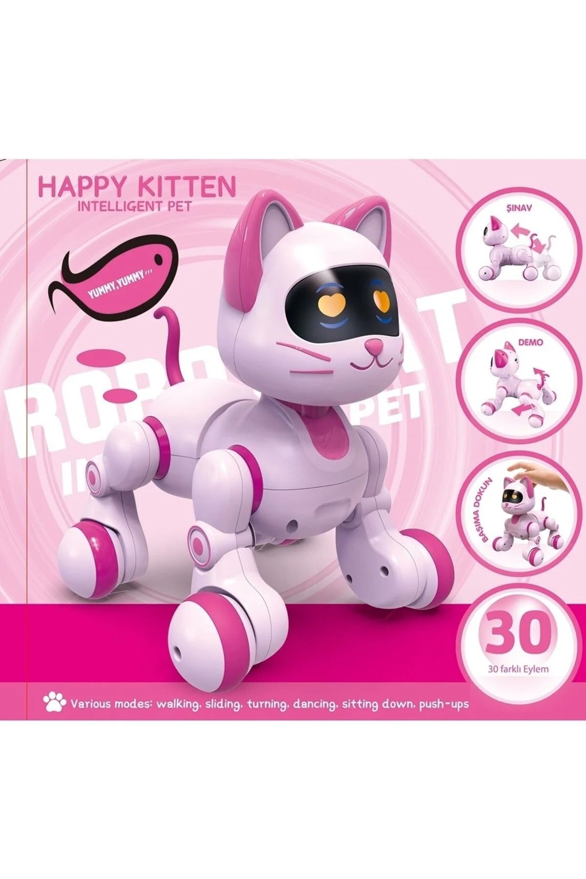 Uzaktan Kumandalı İnteraktif Şarjlı Akıllı Kedi